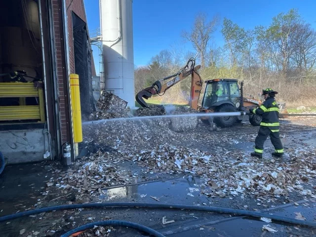 Two Alarm Fire at WestRock Co